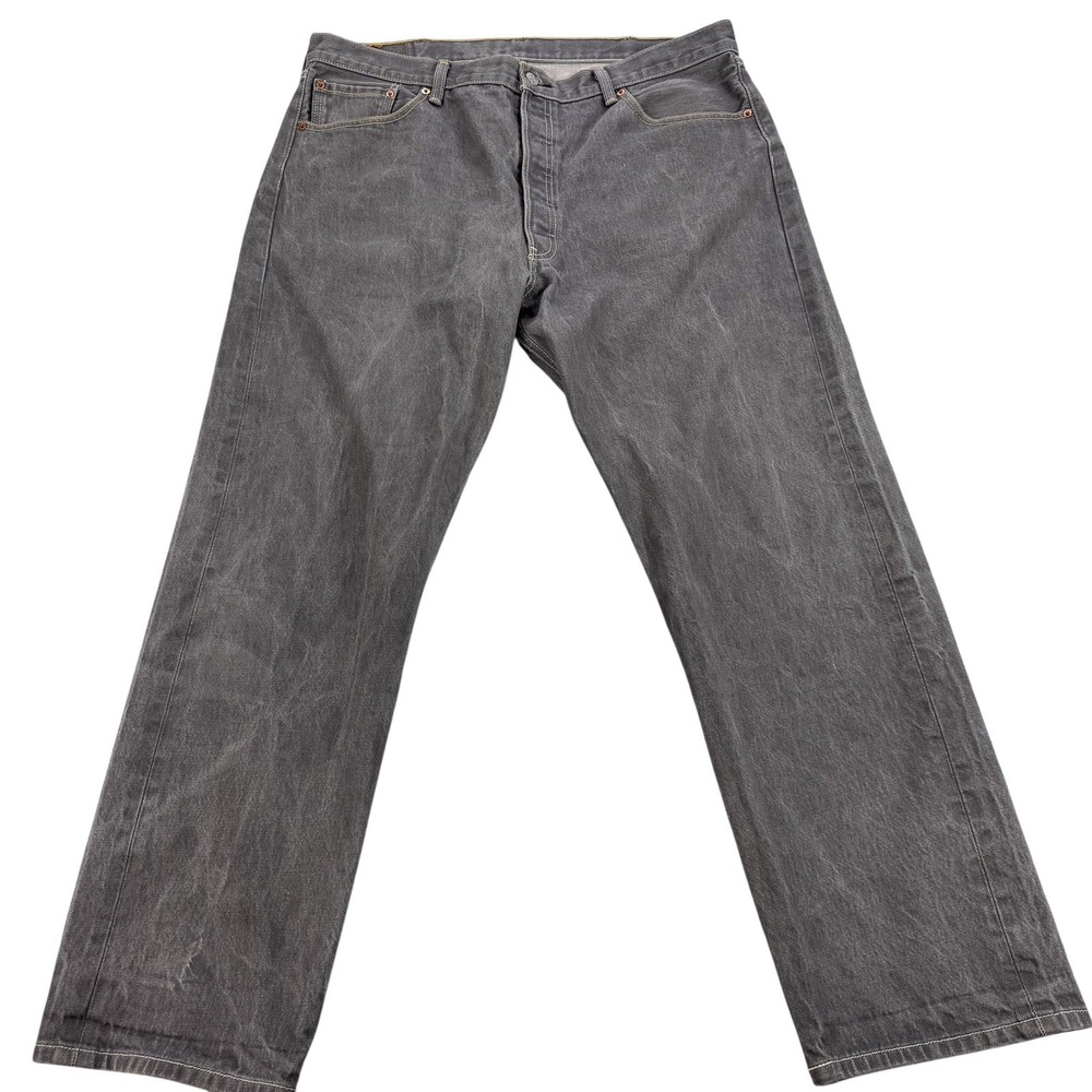 Levis 501XX Jeans Mens 40 Gray Medium Wash Regular Straight Button Fly 40x30